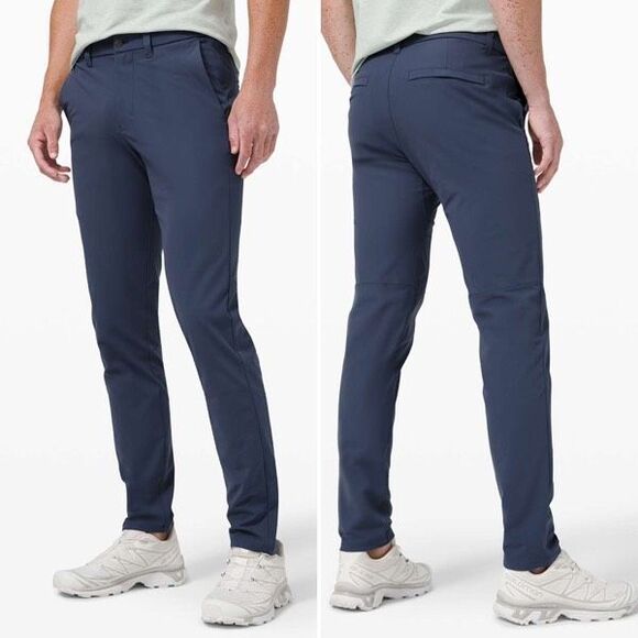 Lululemon Commission Pant Slim *Warpstreme 34" in Iron Blue Size 32 - Picture 1 of 8